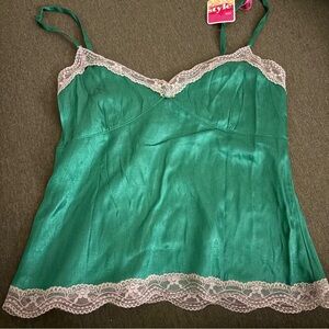 Y2K NWT Old Navy Green Lingerie Top